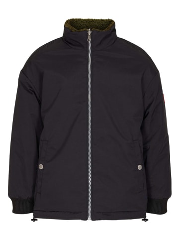 Ticket to Heaven Wende-Fleecejacke "Teddy" in Schwarz/ Khaki