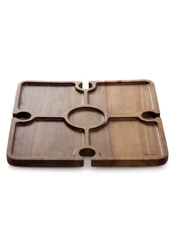 Homla Dienblad "Mooka" bruin - (L)34 x (B)34 cm