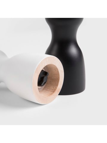 Homla 2-częściowy zestaw "Newgrind" w kolorze czarno-białym - wys. 15,5 cm