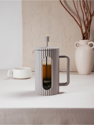 Homla French-Press-Kanne "Genua" in Grau - 1 l