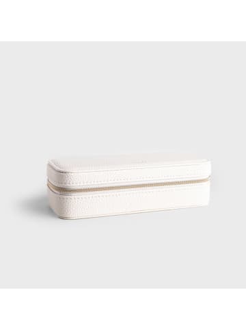 Homla Schatulle "Linas" in Weiß - (B)17,5 x (H)8 x (T)5 cm