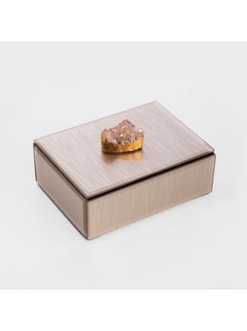 Homla Schatulle "Pierre" in Beige - (B)16 x (T)12 cm