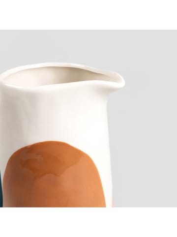 Homla Wazon "Loran" ze wzorem - 18,5 x 18 x 11,5 cm