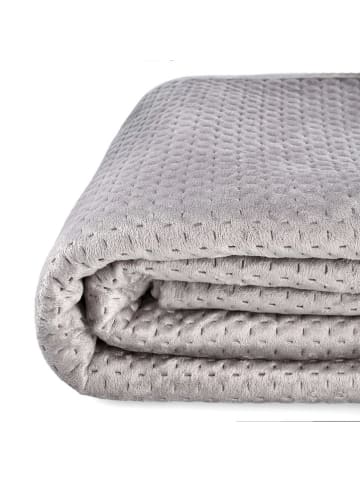 Homla Bedsprei "Zemi" grijs - (L)240 x (B)220 cm