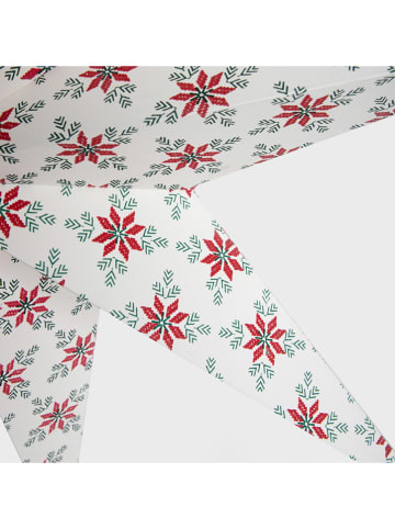 Homla Dekostern in Weiß/ Rot/ Grün - Ø 60 cm