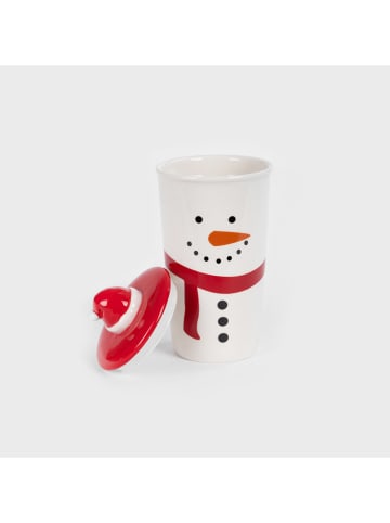 Homla Vorratsbecher "Homber" in Weiß/ Rot - 450 ml
