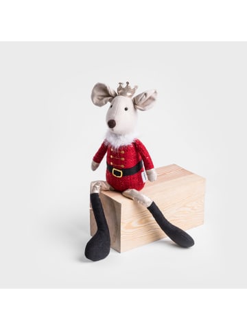 Homla Decofiguur "Dixie" wit/rood - (L)45 cm