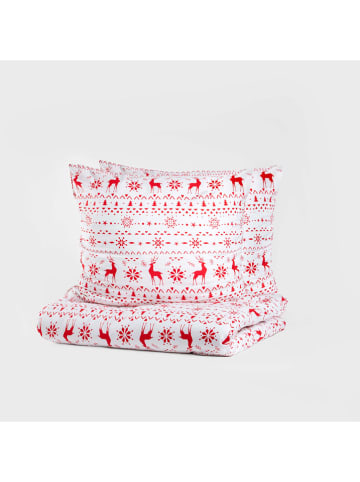 Homla Bettwäsche-Set in Weiß/ Rot