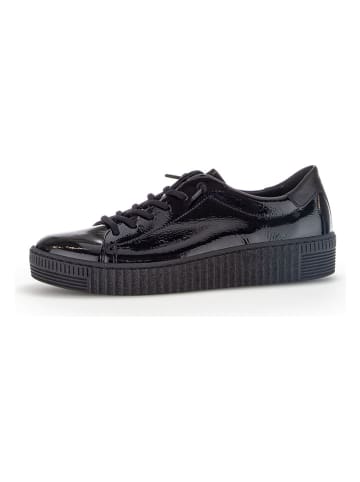 Gabor Leder-Sneakers in Schwarz