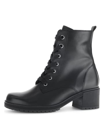 Gabor Leder-Stiefeletten in Schwarz