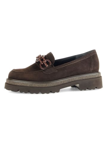 Gabor Leren mocassins bruin