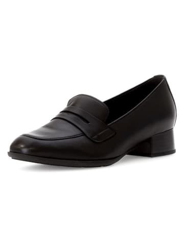 Gabor Leren mocassins zwart