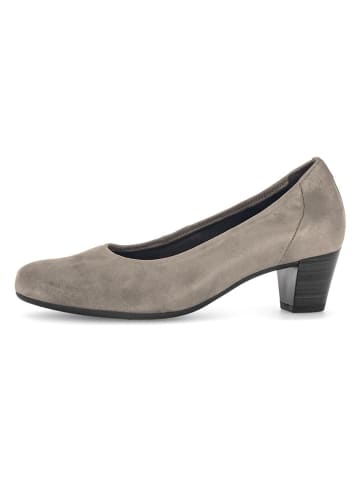 Gabor Leren pumps bruin