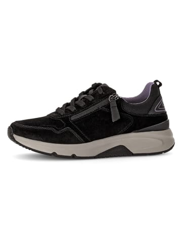 Gabor Leder-Sneakers in Schwarz