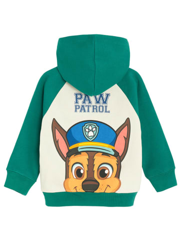 COOL CLUB Sweatjacke in Grün/ Creme