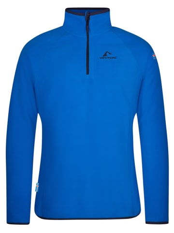 Westfjord Fleecepullover "Hekla" in Blau