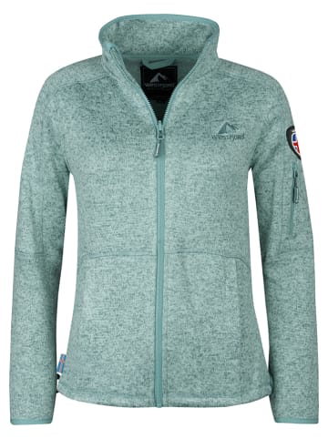 Westfjord Fleece vest "Katla" turquoise