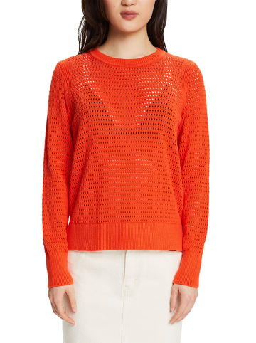 ESPRIT Sweter w kolorze pomarańczowym