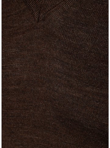 Maerz Muenchen Wollpullover in Dunkelbraun