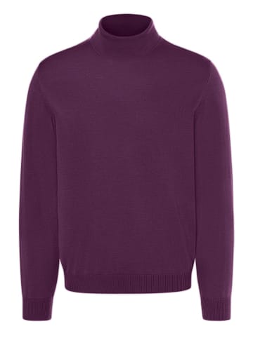 Maerz Muenchen Wollrollkragenpullover in Pflaume