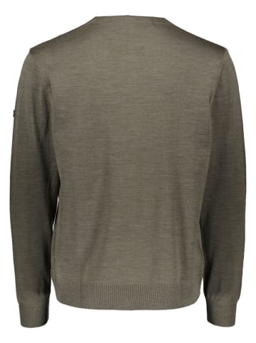 Maerz Muenchen Wollcardigan in Khaki