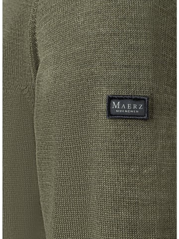Maerz Muenchen Wollcardigan in Khaki