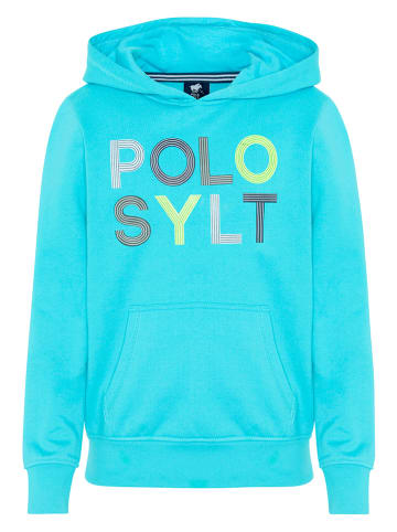 Polo Sylt Bluza w kolorze turkusowym ze wzorem