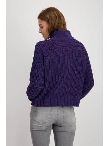 monari Pullover in Lila/ Dunkelblau