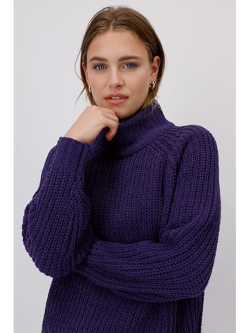 monari Pullover in Lila/ Dunkelblau