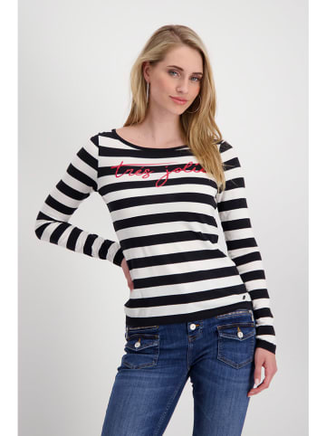 monari Longsleeve wit/zwart
