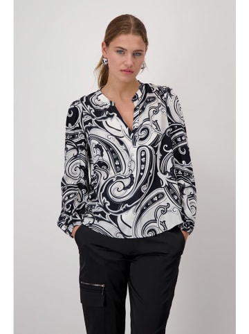 monari Bluse in Weiß/ Schwarz