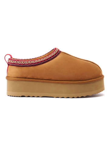 Mandel Ankle-Boots "Ria" in Hellbraun