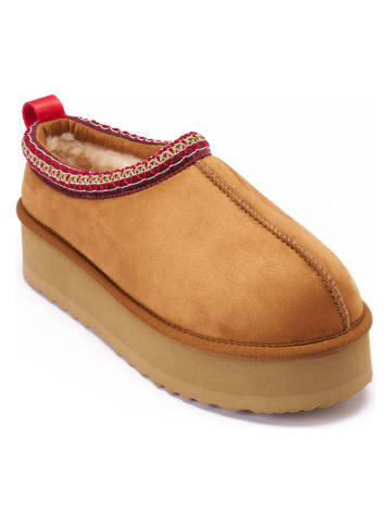 Mandel Ankle-Boots "Ria" in Hellbraun