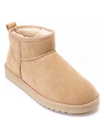 Mandel Ankle-Boots "Rita" in Beige