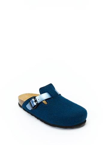 Mandel Clogs in Blau