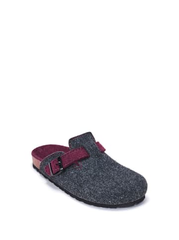 Mandel Clogs in Dunkelgrau