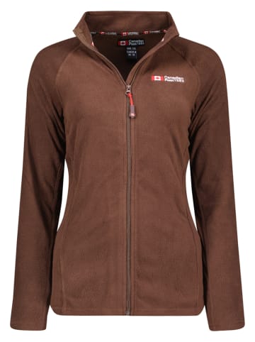 Canadian Peak Fleecejacke "Tugeak" in Braun
