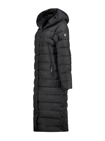 Canadian Peak Doorgestikte mantel "Constanceak" zwart