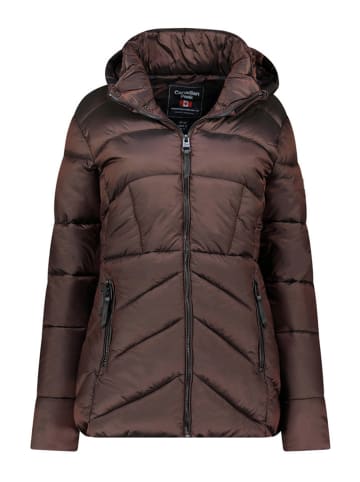 Canadian Peak Doorgestikte jas "Blancheak" bruin