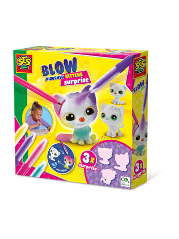 SES Blow airbrush-pennen "Katjes" - 4 stuks - vanaf 5 jaar