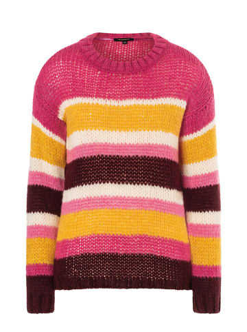 More & More Pullover in Pink/ Orange/ Schwarz
