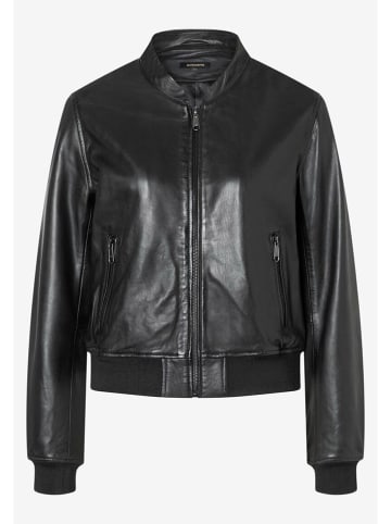 More & More Leren jas zwart