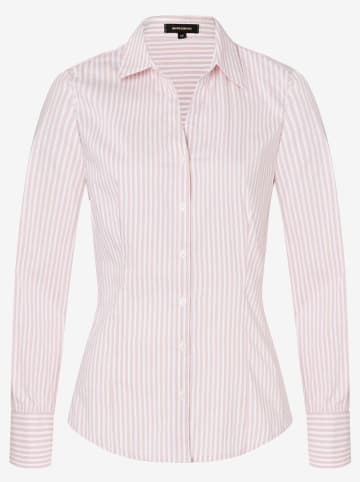 More & More Bluse in Rosa/ Weiß