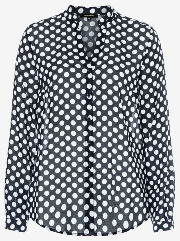 More & More Bluse in Schwarz/ Weiß