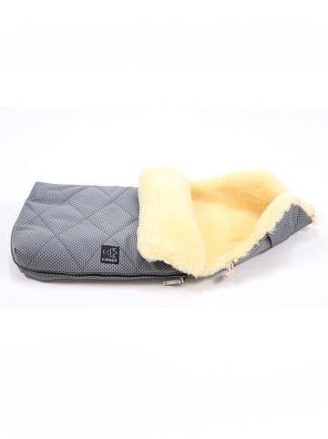 Kaiser Naturfellprodukte Lammfell-Fußsack "Natura" in Grau - (L)85 x (B)45 cm