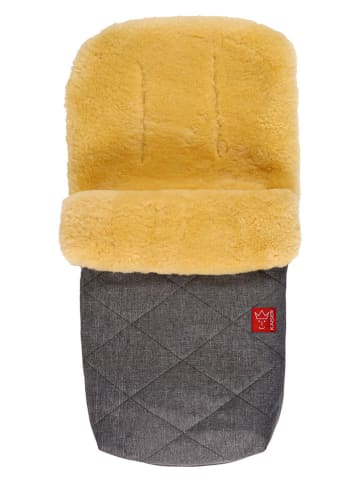 Kaiser Naturfellprodukte Lammfell-Fußsack "Natura" in Grau - (L)85 x (B)45 cm