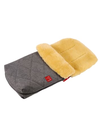 Kaiser Naturfellprodukte Lammfell-Fußsack "Natura" in Grau - (L)85 x (B)45 cm