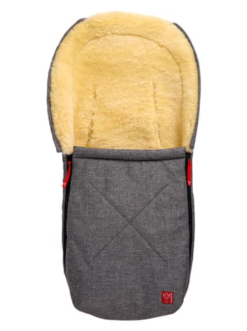 Kaiser Naturfellprodukte Voetenzak met lamsvacht "Emma" grijs - (L)80 x (B)37 cm
