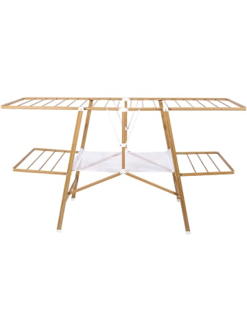 Kitchen Move Wäscheständer "Nairobi" in Natur - (B)165 x (H)110 x (T)62 cm