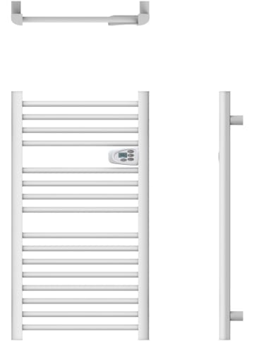 Kitchen Move Elektrische badkamerradiator "Montana" wit - (B)54 x (H)98 x (D)9,2 cm
